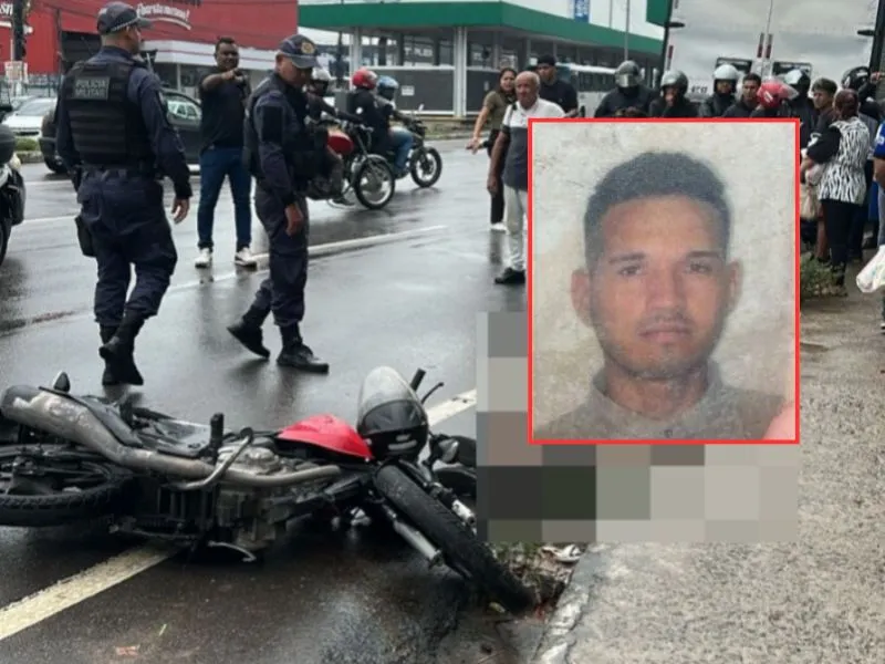 Motociclista venezuelano morre após colisão com caminhão na avenida Torquato Tapajós